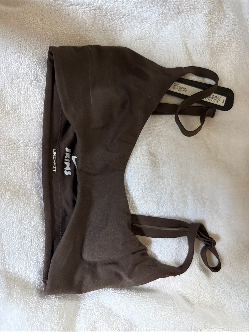 Nike x SKIMS Dark Sepia Micro Scoop Sports Bra - Picture 2 of 3